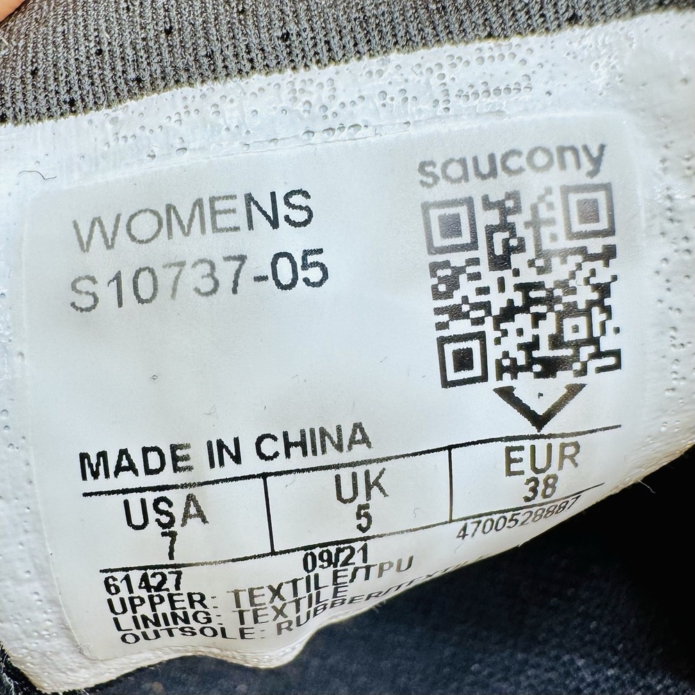 Saucony Peregrine 13 Shoes Women's 7 Black Trail Running Sneakers S10737-05 - Picture 9 of 9
